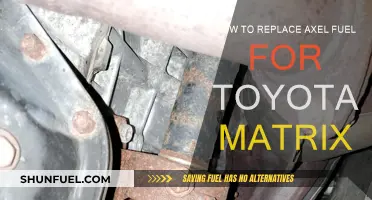 Replacing Axel Fuel in a Toyota Matrix: Step-by-Step Guide