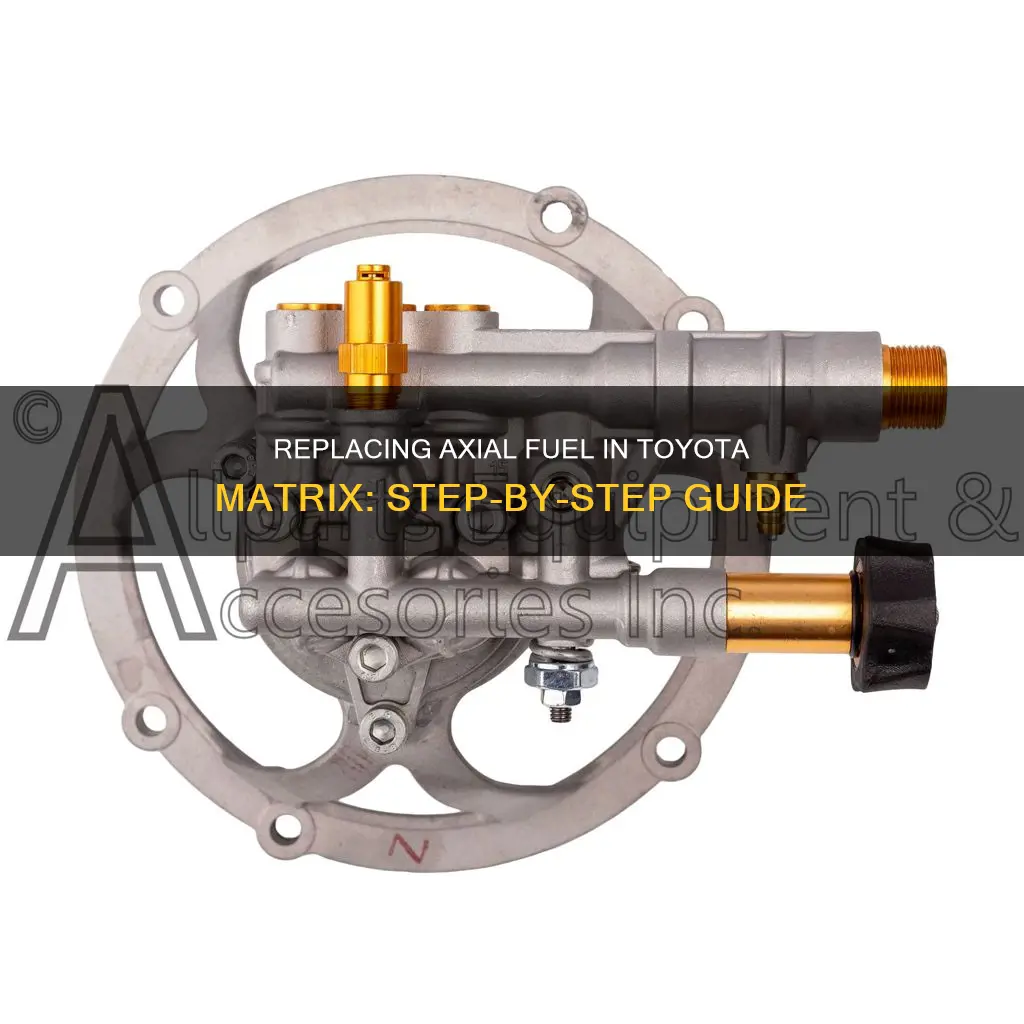 how to replace axial fuel for toyota matrix