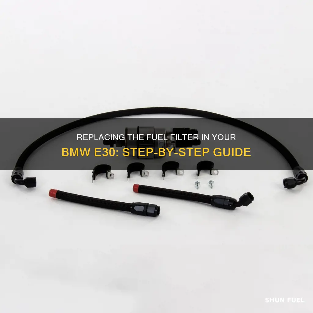 how to replace bmw e30 fuel filter