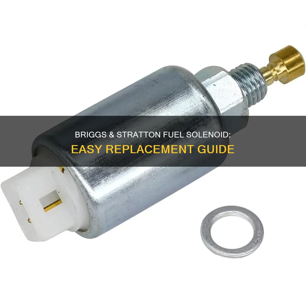 how to replace briggs amd stratton fuel sylenoid