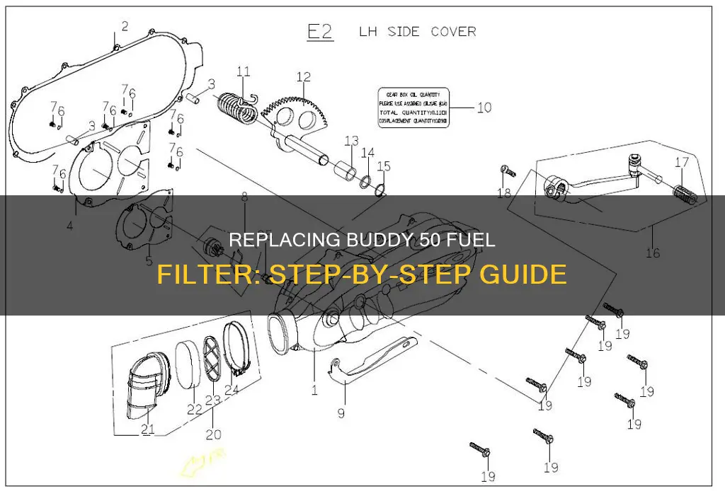 how to replace buddy 50 fuel filter
