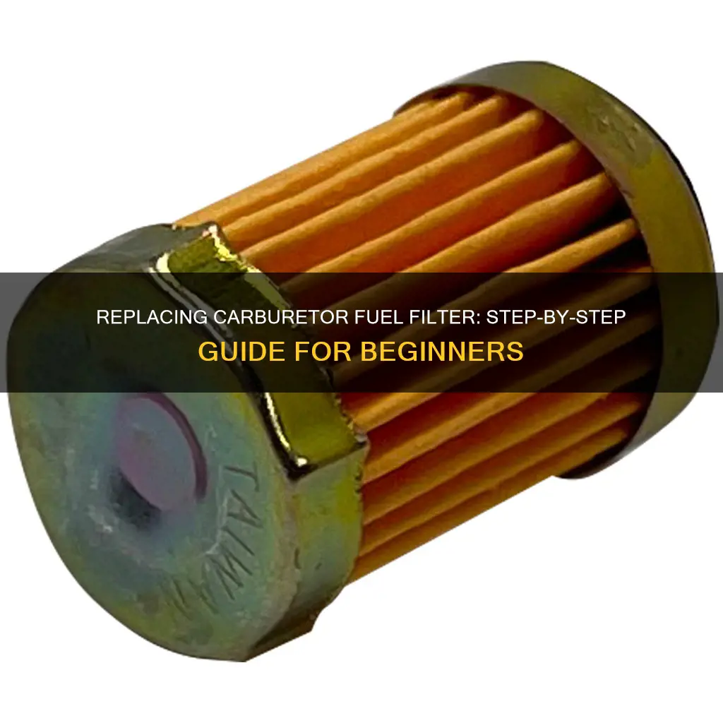 how to replace carburetor fuel filter