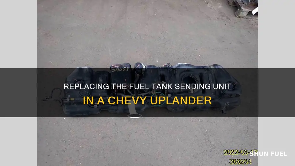 how to replace chevy uplander fuel tank sending unit