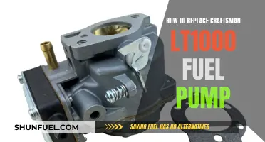 Troubleshooting Guide: Replacing Craftsman LT1000 Fuel Pump