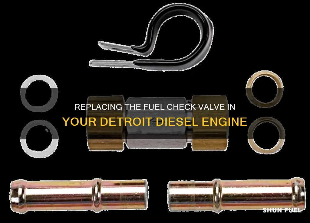 how to replace detroit diesel fuel check valve