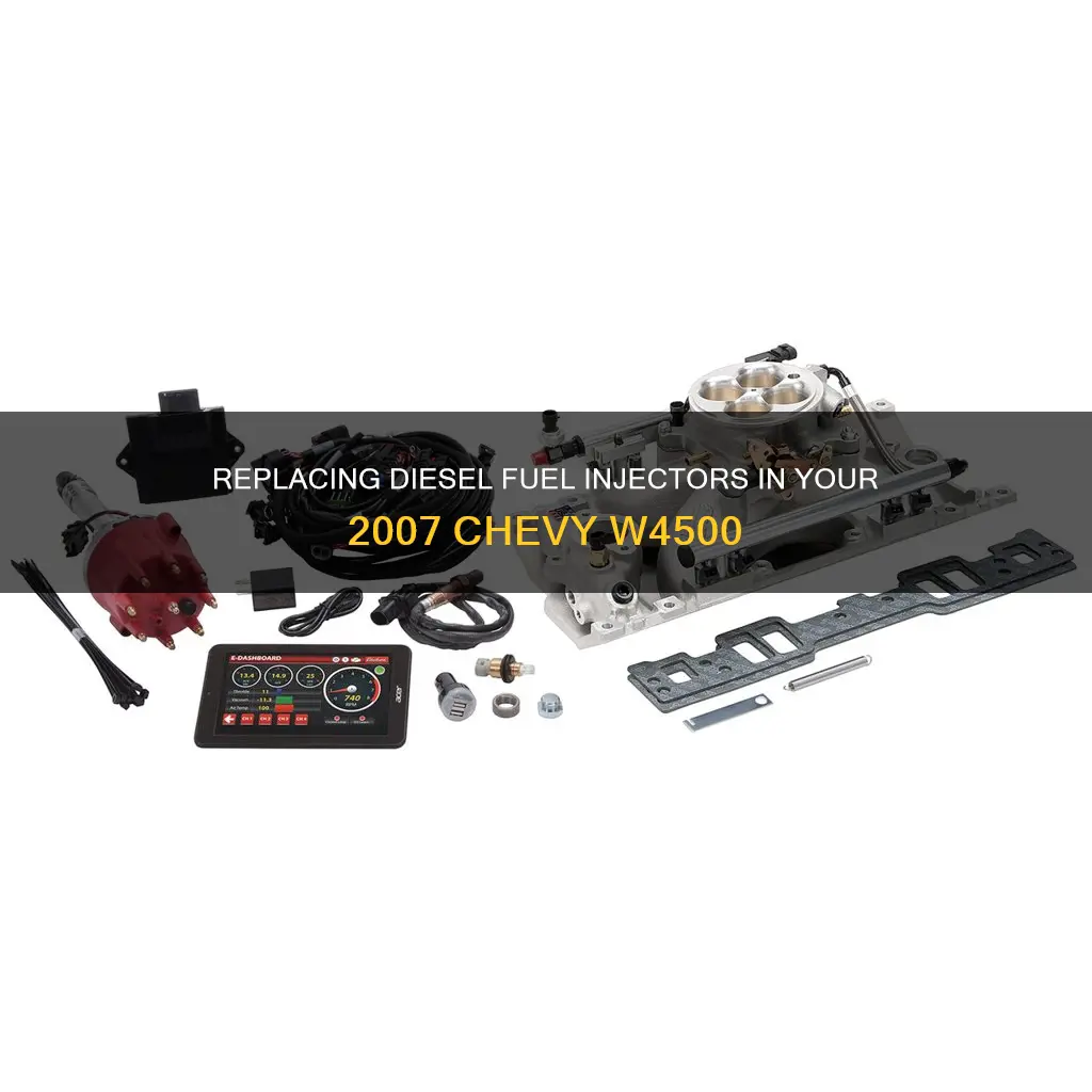how to replace diesel fuel injectors on 2007 chevy w4500