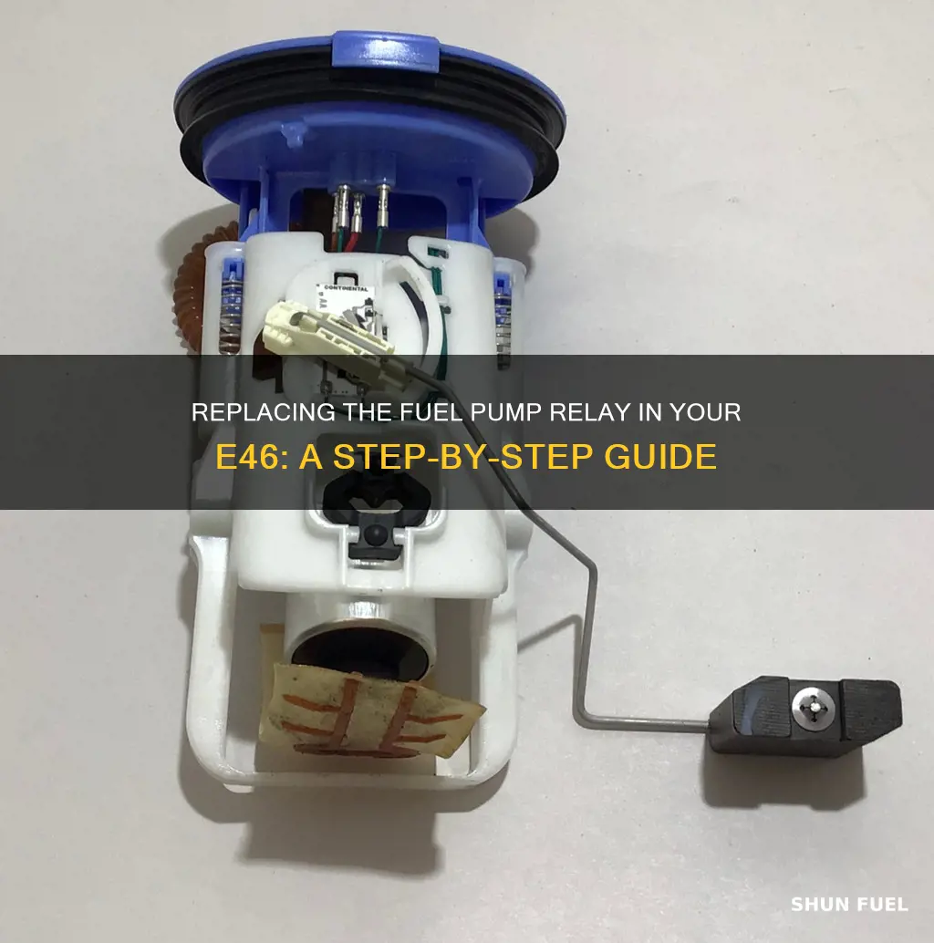 how to replace e46 fuel pump relay