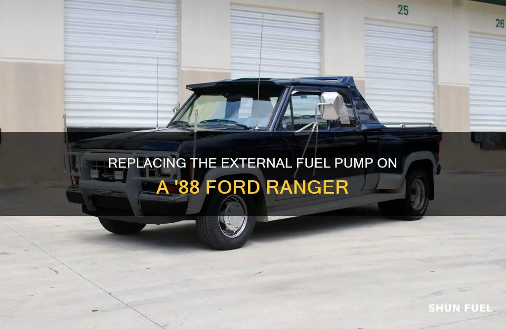 how to replace external fuel pump on 88 ford ranger