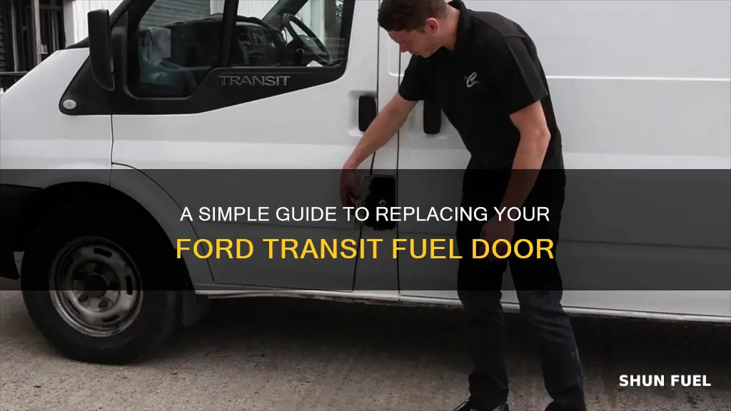 how to replace ford transit fuel door