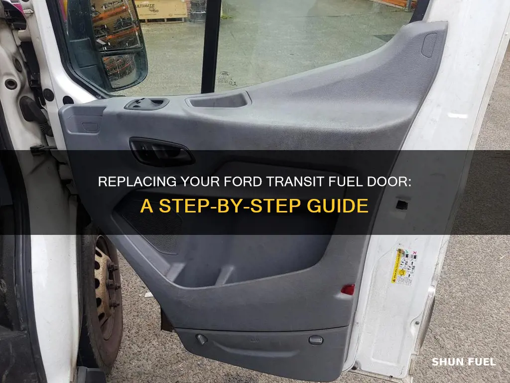 how to replace ford transit fuel door