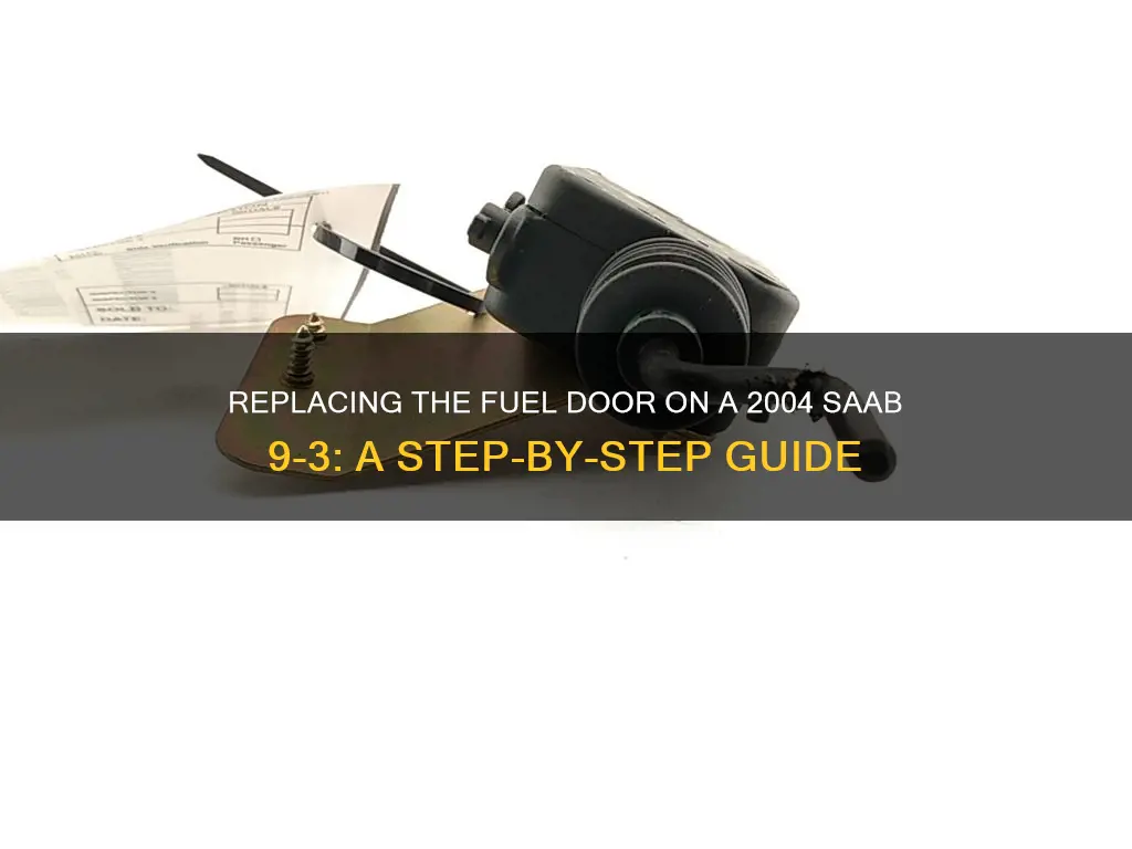 how to replace fuel deoor 2004 saab 9 3
