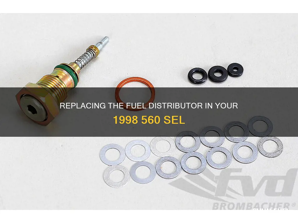 how to replace fuel distributor 1998 560 sel
