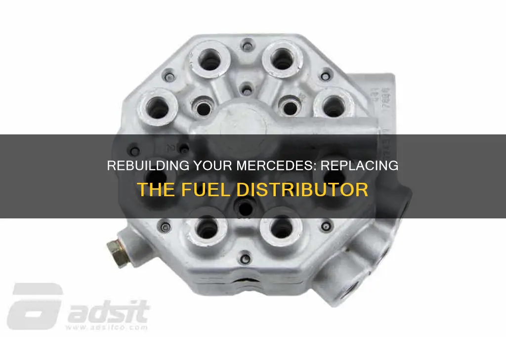 how to replace fuel distributor rebuild mercedes 89 420sel