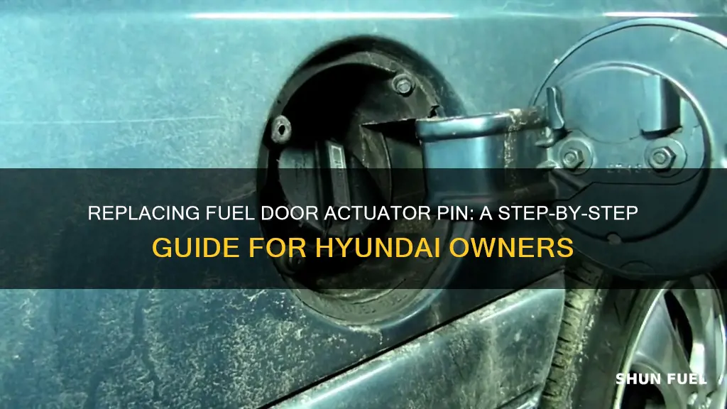 how to replace fuel door accuator pin hyundai