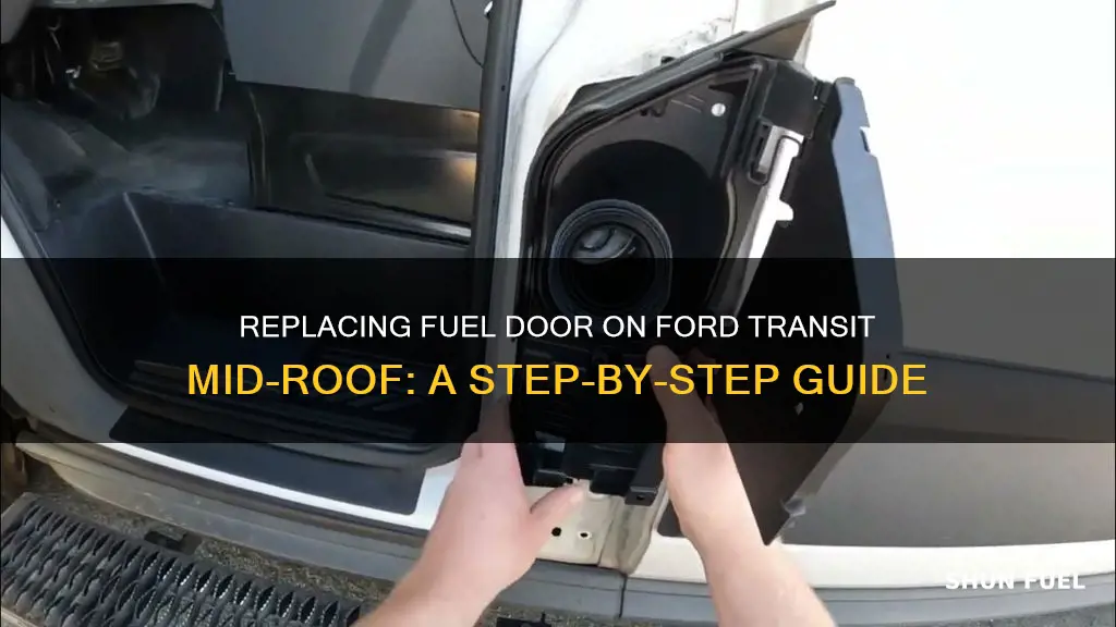 how to replace fuel door ford transit mid roof