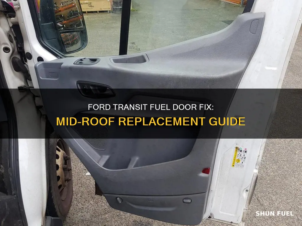 how to replace fuel door ford transit mid roof