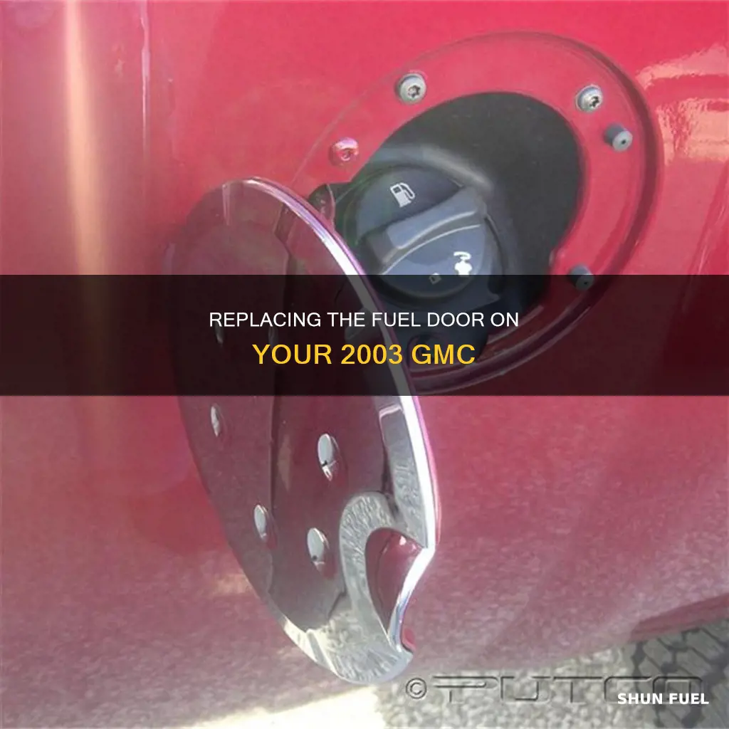 how to replace fuel door on 2003 gmc