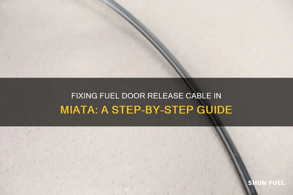 how to replace fuel door release cable miata