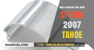 Replacing the Fuel Door Spring: A Step-by-Step Guide for 2007 Tahoe Owners