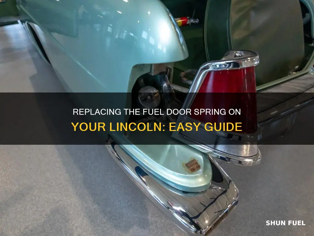 how to replace fuel door spring on lincoln