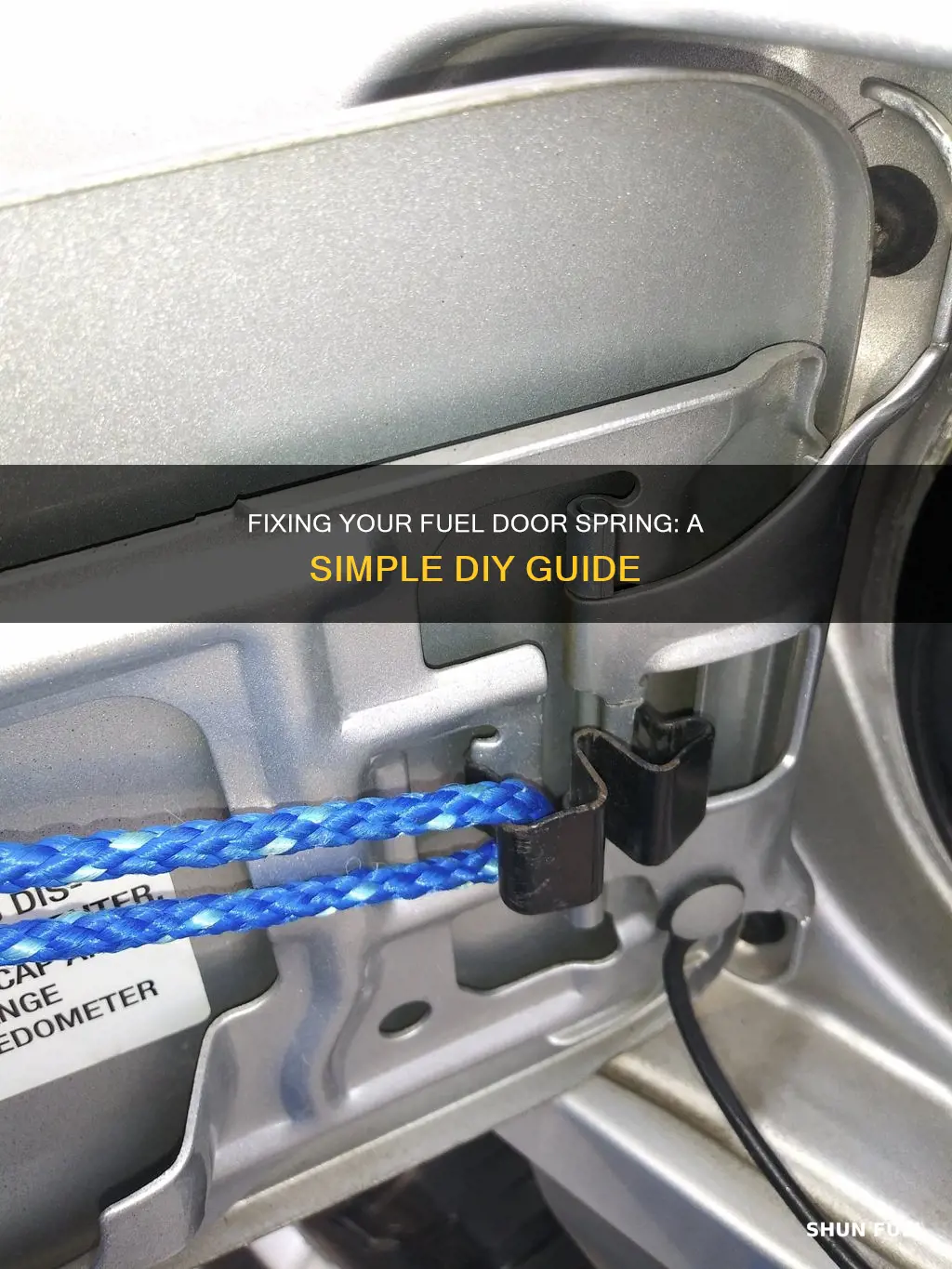 how to replace fuel door spring