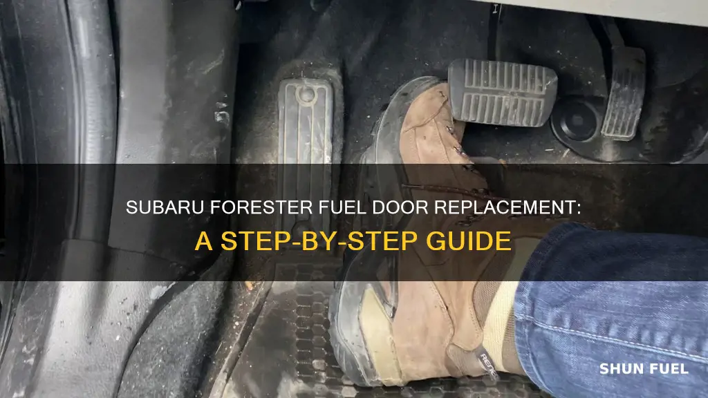 how to replace fuel door subaru forester