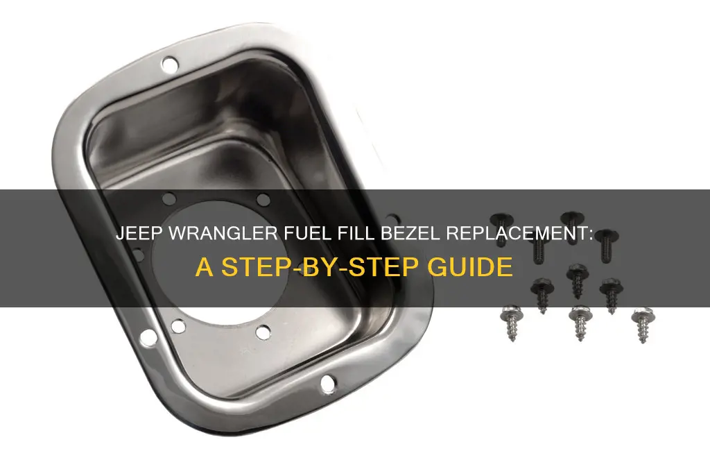 how to replace fuel fill bezel on jeep wrangler