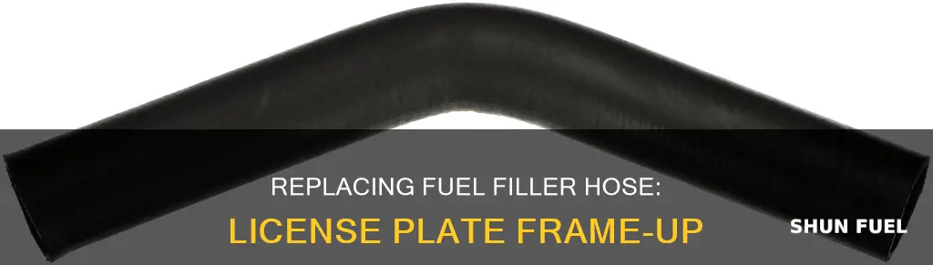 how to replace fuel filler hose license plate