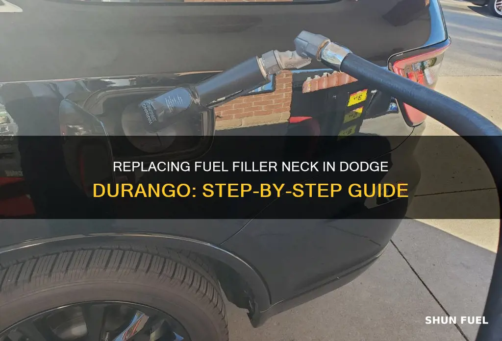 how to replace fuel filler neck dodge durango
