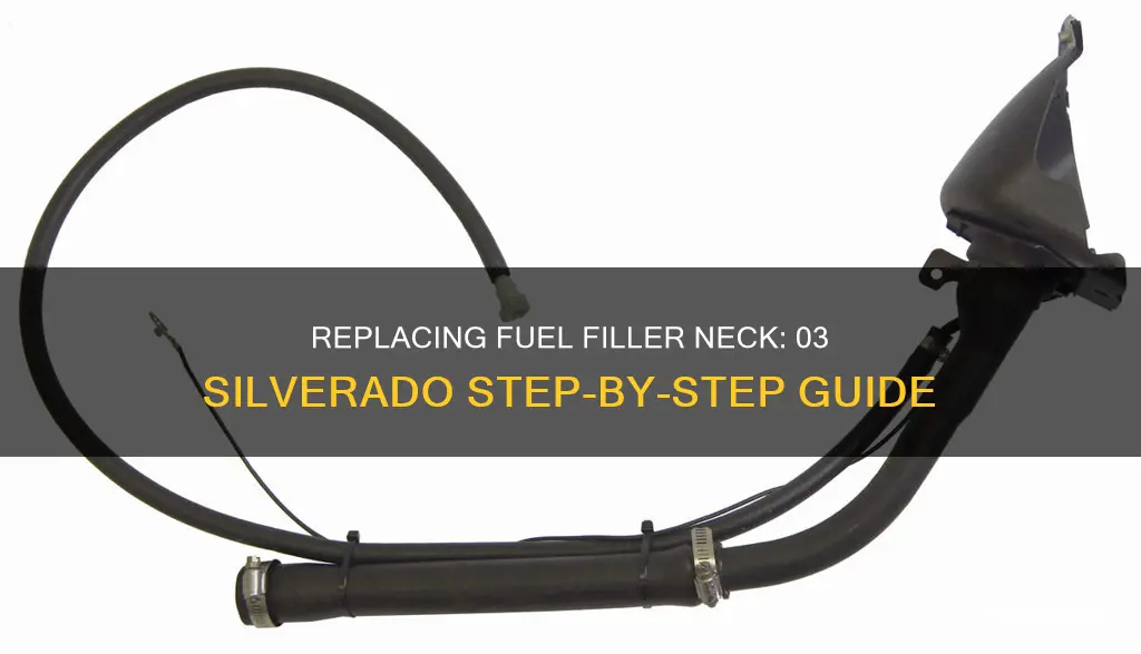 how to replace fuel filler neck on 03 silverado