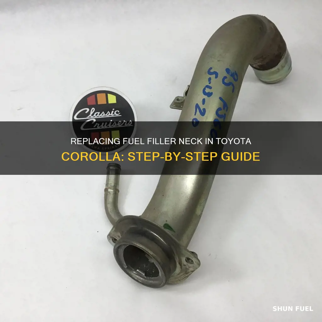 how to replace fuel filler neck toyota corolla