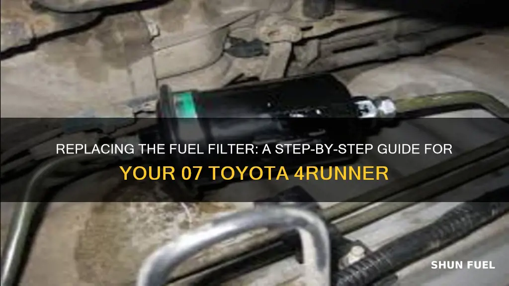 how to replace fuel filter 07 4 runner