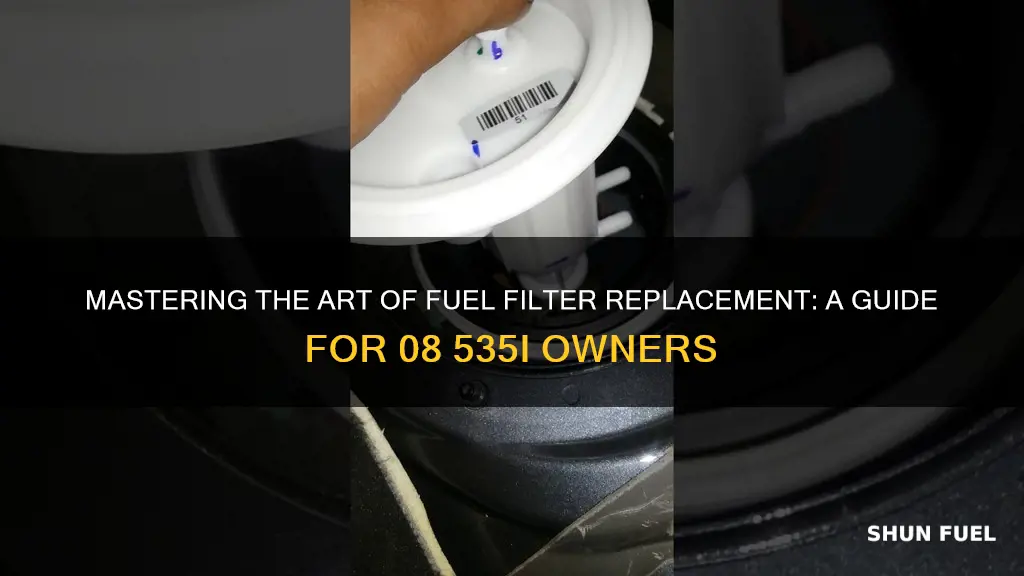 how to replace fuel filter 08 535i