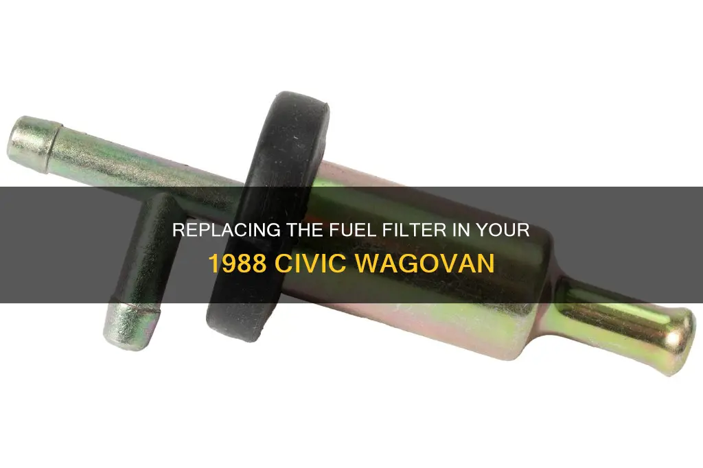 how to replace fuel filter 1988 civic wagovan