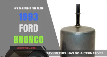 Replacing the Fuel Filter in Your 1993 Ford Bronco: A Step-by-Step Guide