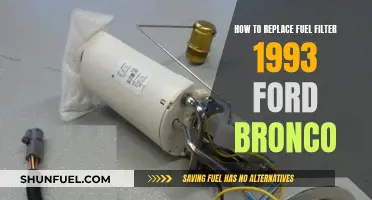 Replacing the Fuel Filter in Your 1993 Ford Bronco