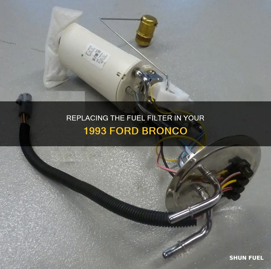 how to replace fuel filter 1993 ford bronco