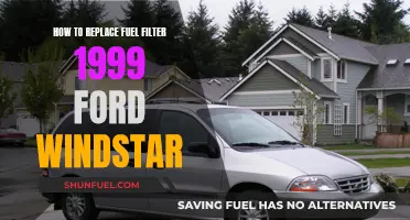 Replacing the Fuel Filter in Your 1999 Ford Windstar