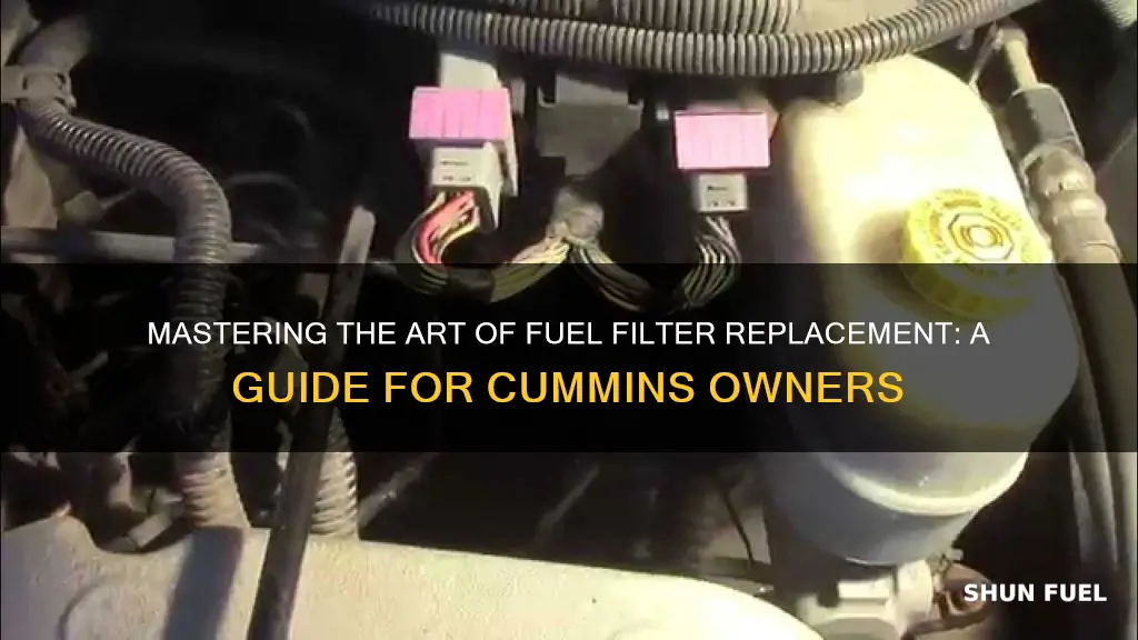 how to replace fuel filter 2001 cummins