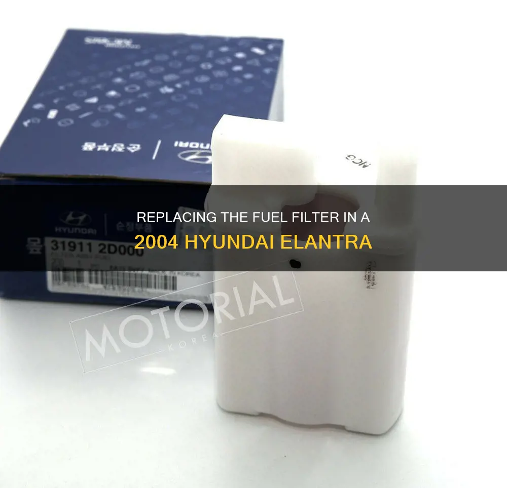 how to replace fuel filter 2004 hyundai elantra