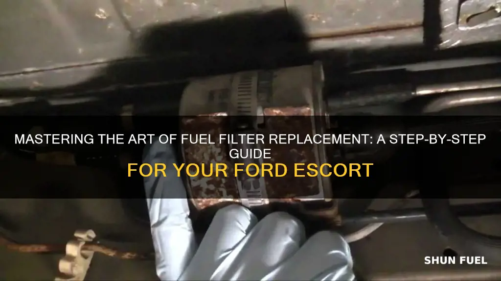 how to replace fuel filter 95 escort