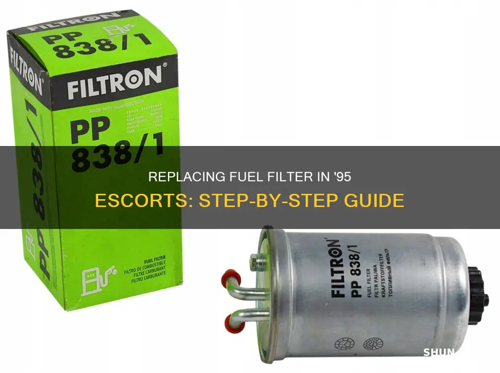 how to replace fuel filter 95 escort