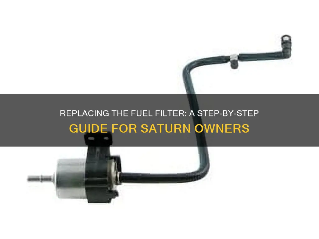 how to replace fuel filter 97 saturn