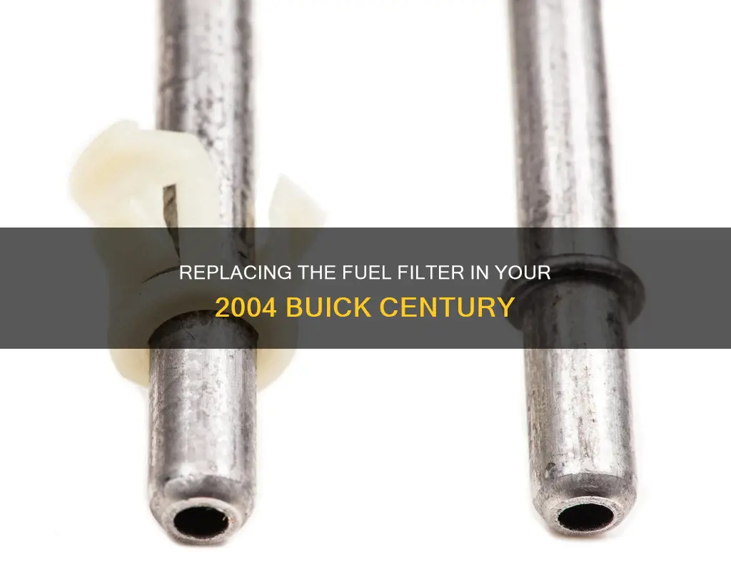 how to replace fuel filter buick century 2004
