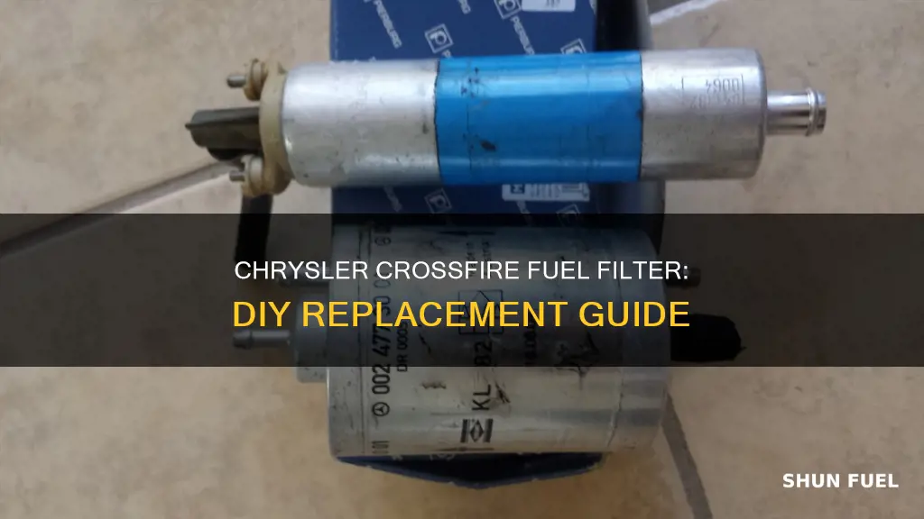 how to replace fuel filter chrysler crossfire
