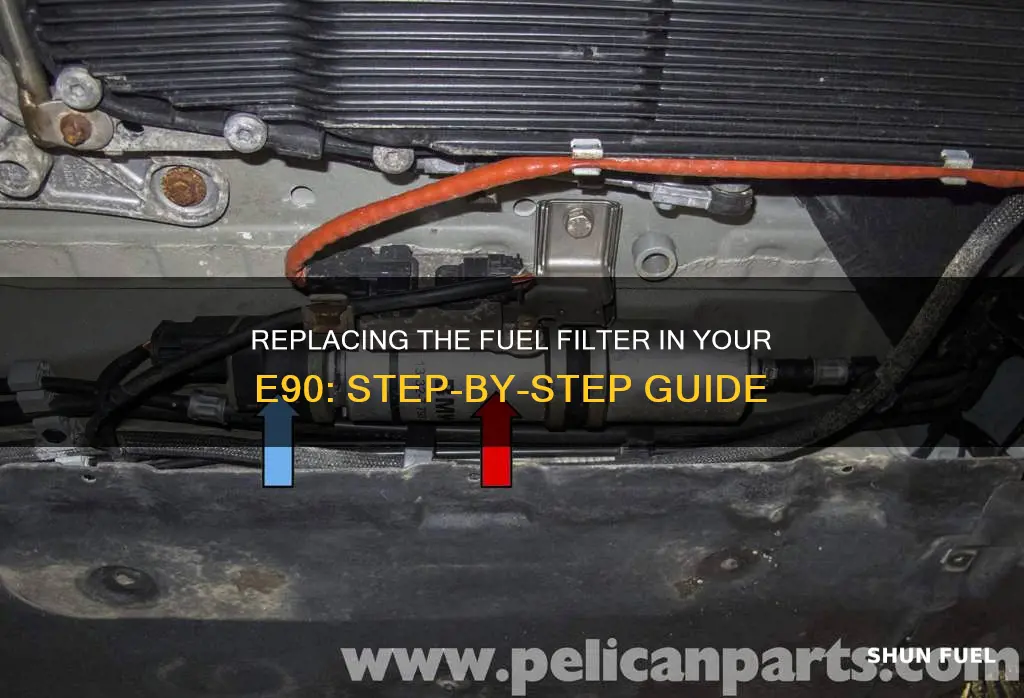 how to replace fuel filter e90