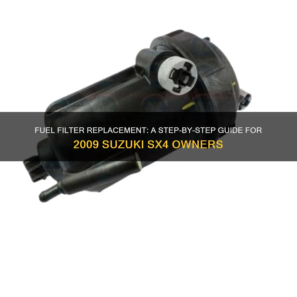 how to replace fuel filter for 2009 suzuki sx4