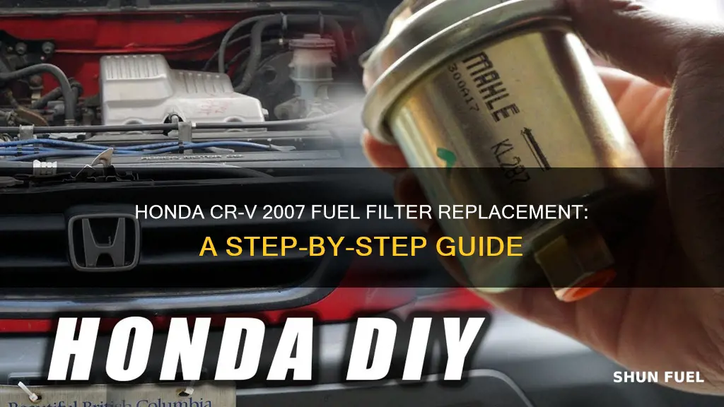 how to replace fuel filter honda crv 2007