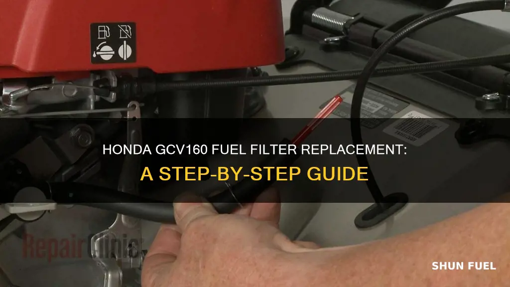 how to replace fuel filter honda gcv160