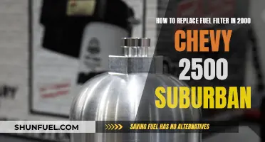Replacing Fuel Filter: 2000 Chevy 2500 Suburban Guide